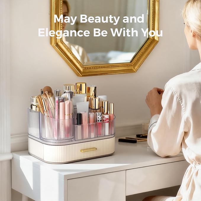 Delamu Makeup Organizer for Vanity - Image 8
