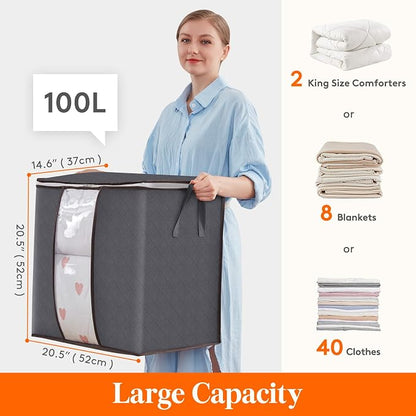 Lifewit 3 Pack Clothes Storage Bins - Image 2