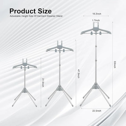 Adjustable Steamer Stand for Clothes, Portable Steamer Rack for Clothes - Image 2