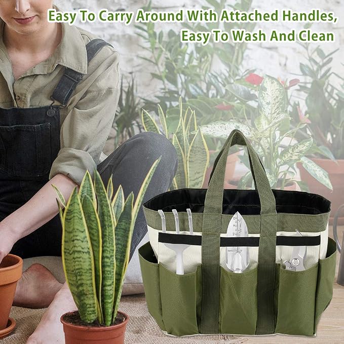 Garden Tool Bag Organizer, Tote Storage Bag - Image 3