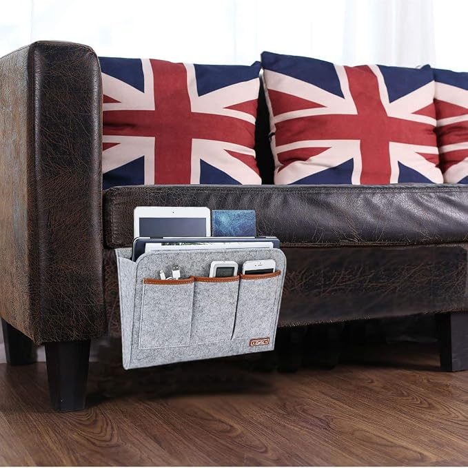 Bedside Caddy, 6 Pockets Large Size Bedside Storage Organizer Bedside Organizer - Image 7