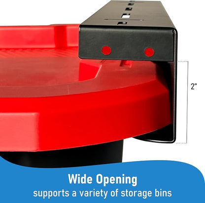 HandT USA Based Overhead Garage Storage Rack, Ceiling Tote Bin Organization - Image 7