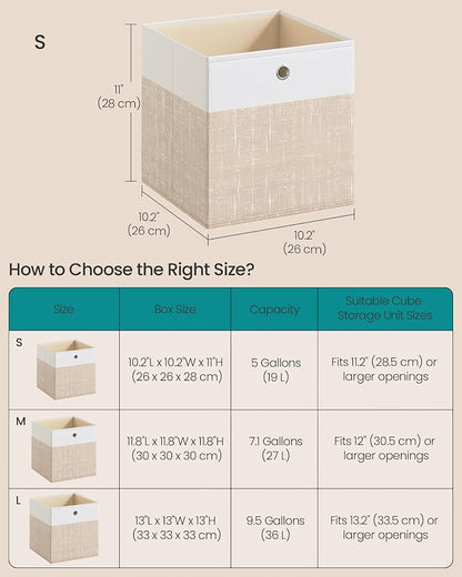 SONGMICS Storage Cubes, Cube Organizer Boxes - Image 4