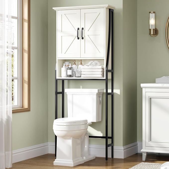 Over The Toilet Storage Cabinet, Over Toilet Bathroom Organizer, Above Toilet by MXARLTR
