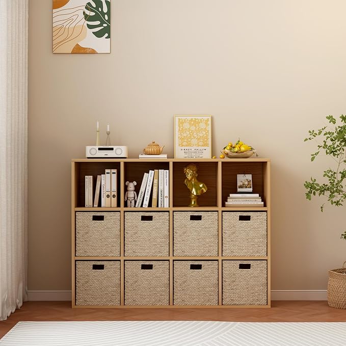 12-Cube Storage Shelf Bookcase - Image 8