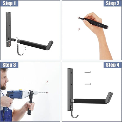 WALMANN Wall Mount Kayak Rack for Garage, Heavy-Duty Kayak Storage Hangers - Image 6