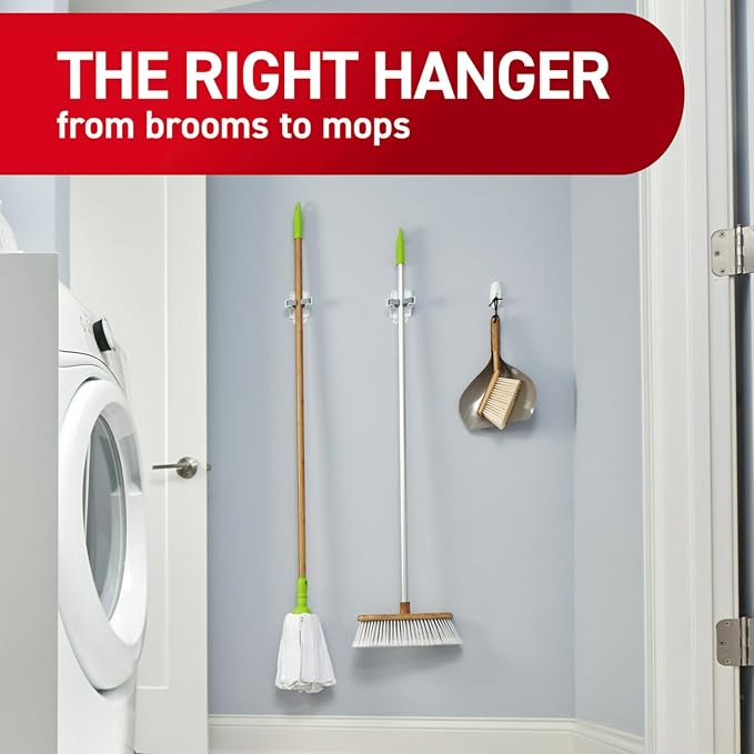 Command Broom and Mop Gripper, Organize Damage-Free - Image 7