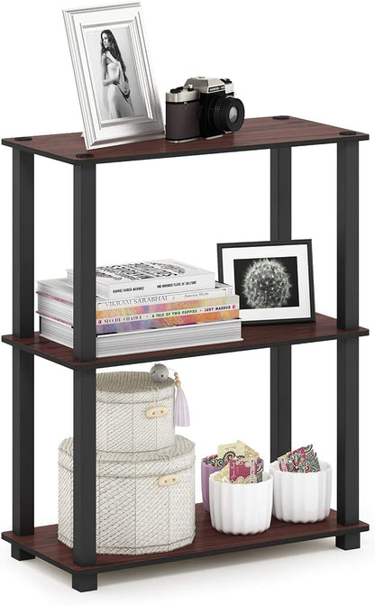 Furinno TURN-S-TUBE Storage Shelves, 3-Tier Book Shelf, Corner Shelf, Toolless by Furinno-FitsYourSpaceFitsYourBudget
