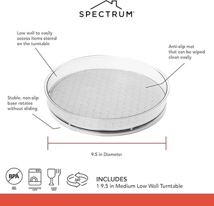 Spectrum Medium Lazy Susan Organizer 9.5 in - Image 4