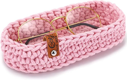 Tioncy Eyeglasses Holder for Nightstand Wool Anti Scratch Desk Bedside Knit by Tioncy