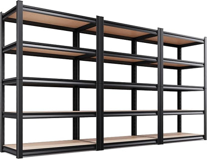 3 Pack Garage Shelving Heavy Duty Storage Shelves, Metal Adjustable Shelving by AOAORGG