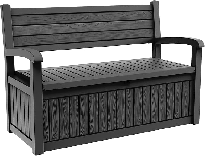 EFU Outdoor Storage Bench, Outdoor Bench by EFU