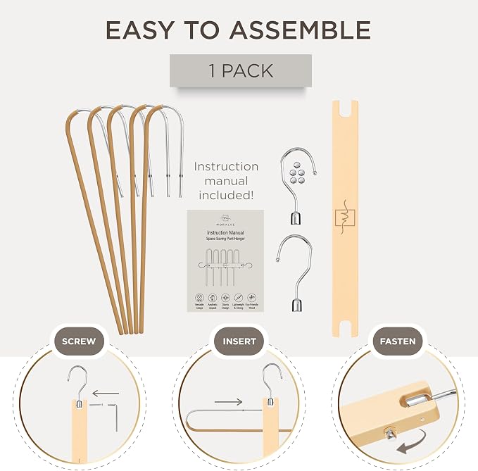 MORALVE Pants Hangers Space Saving - Image 7