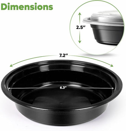 GUSTO 24 oz - Round Meal Prep Containers - Image 2