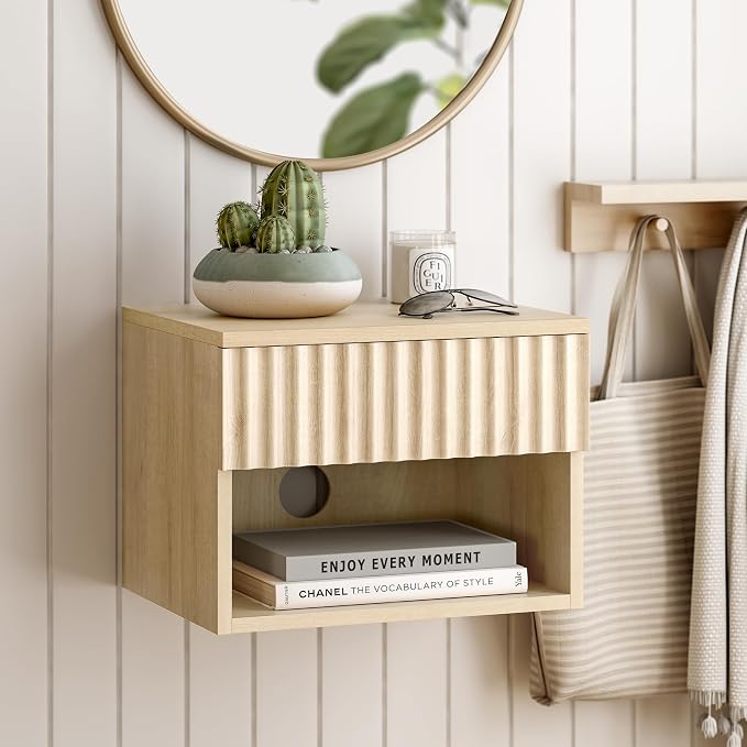 EYYTHUNG Small Floating Nightstand by EYYTHUNG