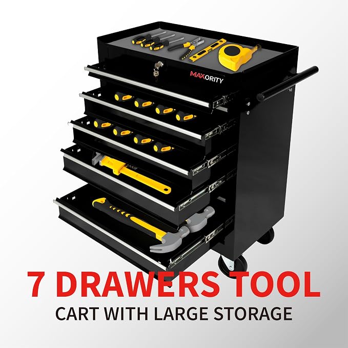 7-Drawer Heavy-Duty Rolling Tool Chest Cabinet - Image 4