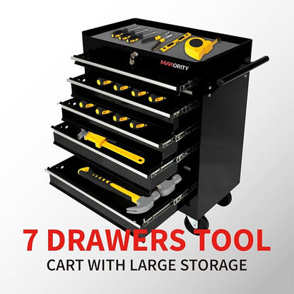 7-Drawer Heavy-Duty Rolling Tool Chest Cabinet - Image 4