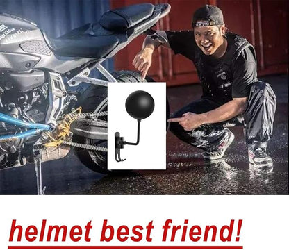 SANGMO 3 Pack 180° Motorcycle Helmet Rack, Rotation Metal Helmet Holder Wall - Image 5