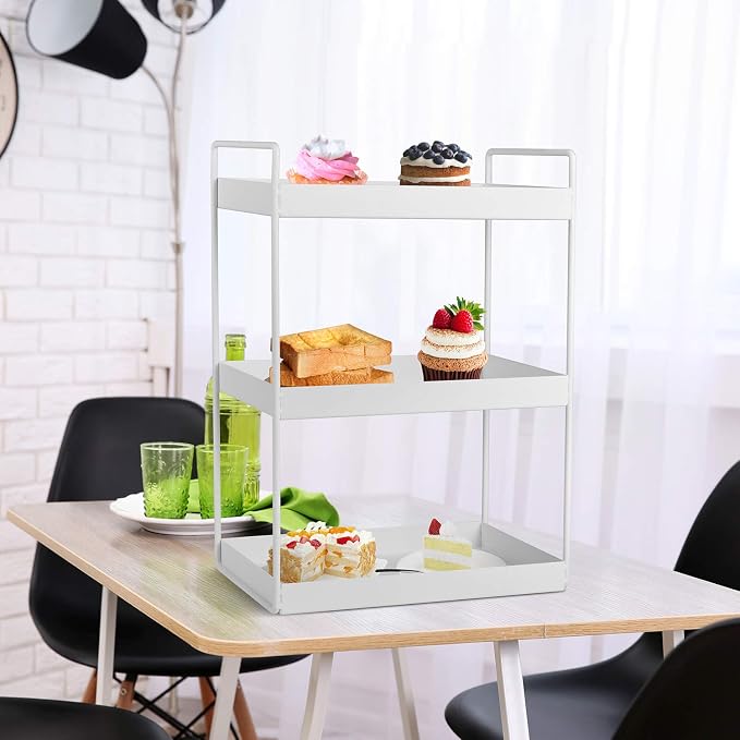 3-Tier Bathroom Countertop Organizer Vanity Tray Cosmetic & Makeup Storage - Image 4