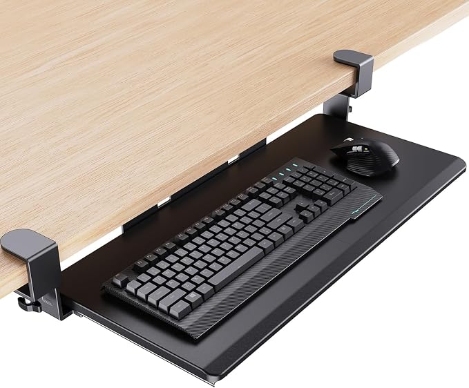 HUANUO Keyboard Tray Under Desk, Keyboard Holder by HUANUO