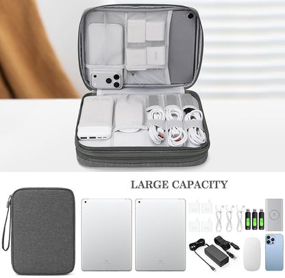 FYY Electronic Organizer, Extra Large Travel Cable Organizer Bag Pouch Portable - Image 6