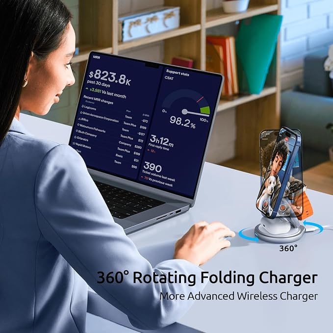 3 in 1 Charging Station for Apple Magsafe Travel Charger for Multiple Devices - Image 6