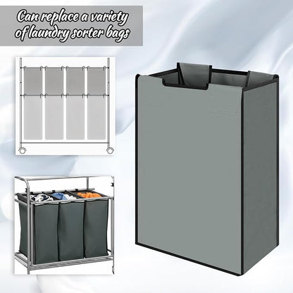3 Pack Large Laundry Sorter Replacement Bags, Hamper Cart Removable Replacement - Image 4