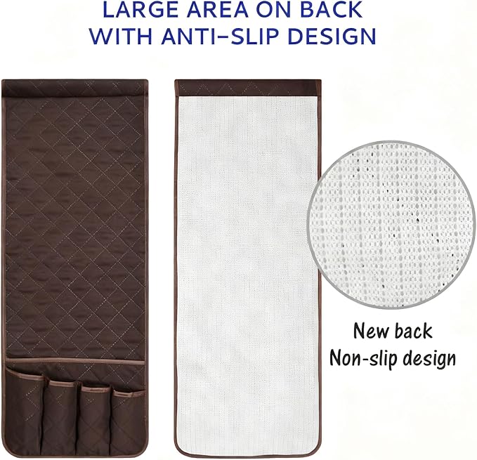 Sofa Armrest Organizer Non-Slip Arm Chair Bedside Caddy Storage Organizer - Image 5