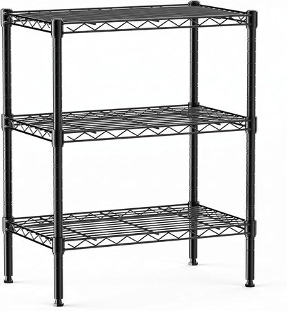 DUMOS 3-Tier Metal Wire Storage Shelves, Adjustable Standing Storage Rack Shelf - Image 7