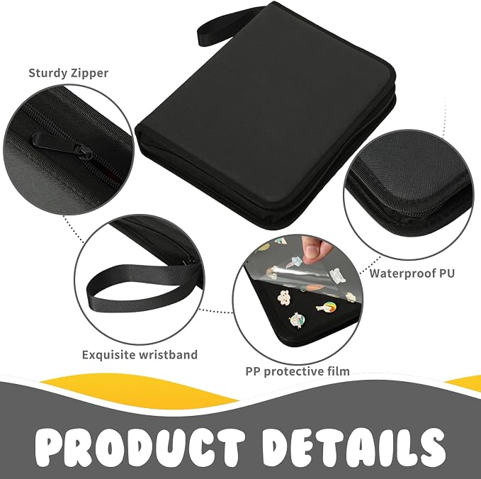 Enamel Pin Display Book, 6-Page Pin Trading Book, Portable Pin Bag and Pin Board - Image 2