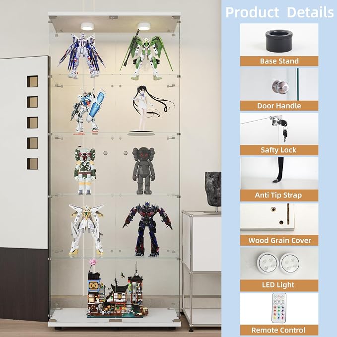 Beauty4U Glass Display Cabinet - Image 4