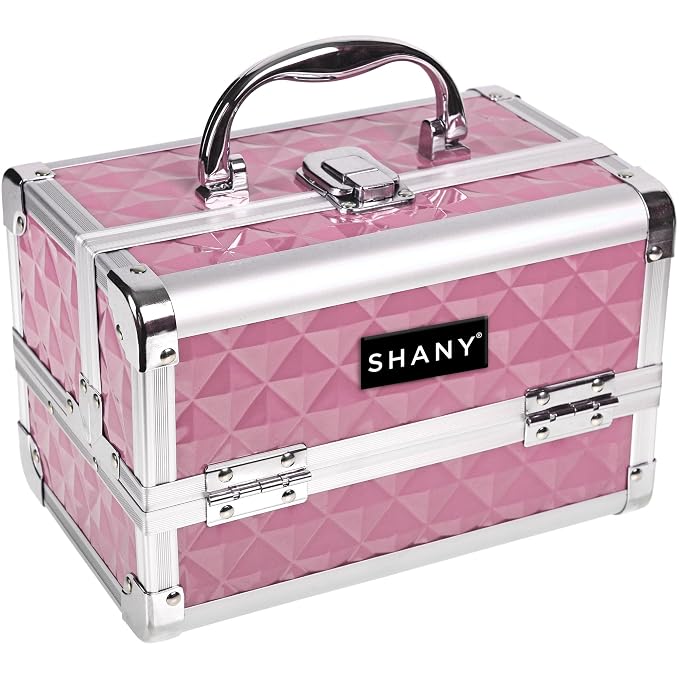 SHANY Chic Makeup Train Case Cosmetic Box Portable Makeup Case Cosmetics Beauty - Image 2
