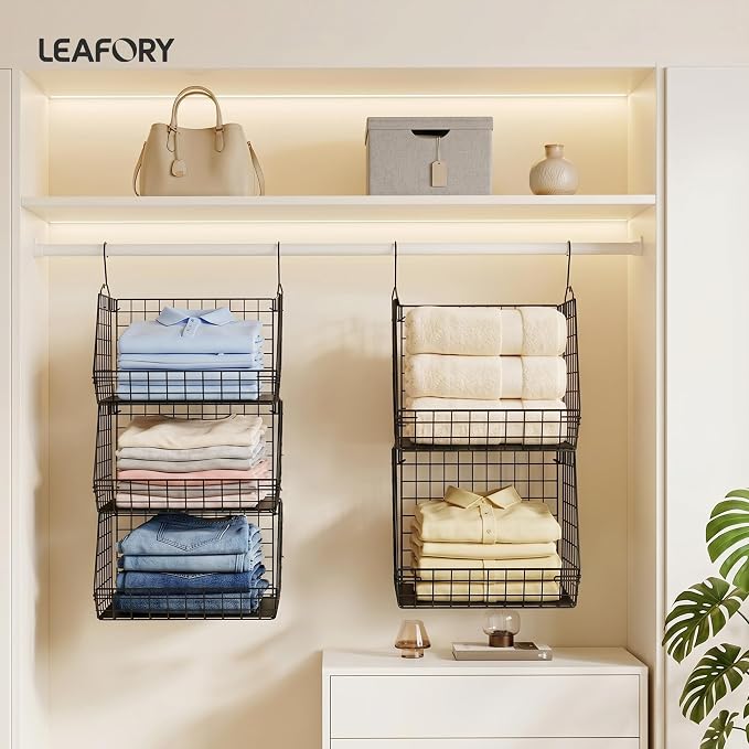 5 Tier Metal Hanging Closet Organizer - Image 2