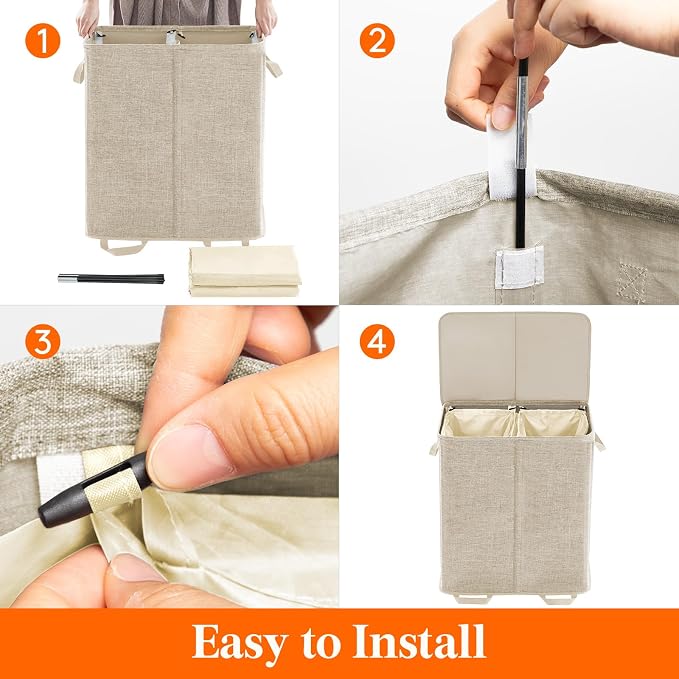 Lifewit Double Laundry Hamper - Image 3