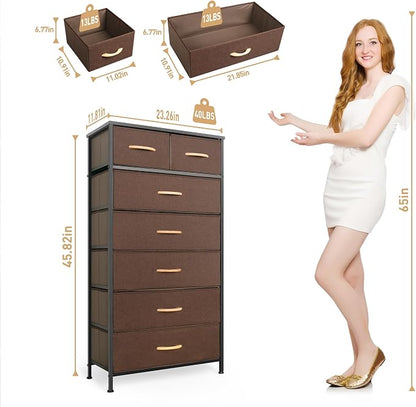 Mifuro Tall Dresser for Bedroom, Vertical Storage Organizer Tower - Image 3