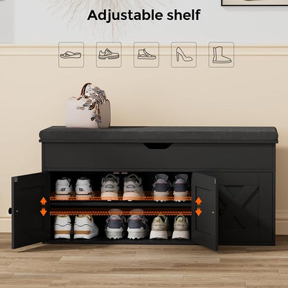 Homleke Shoe Storage Bench - Image 4