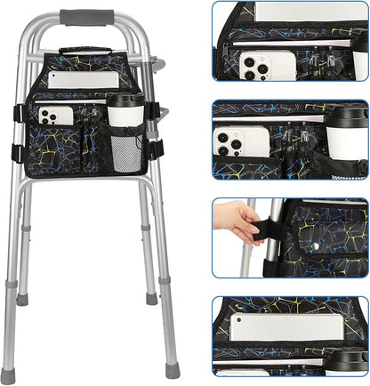supregear Side Walker Bag, Walker Accessories Bag w/Cup Holder, Folding Walker - Image 4