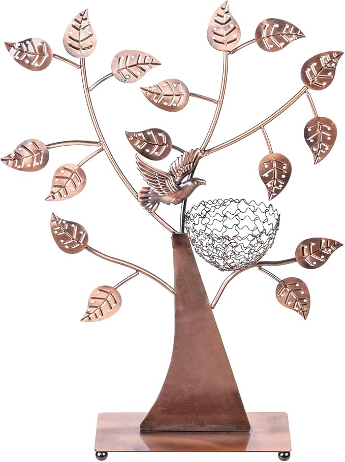 MyGift 14-Inch Modern Bronze Jewelry Organizer Tree - Image 7