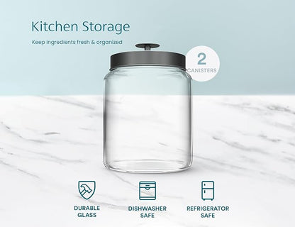 KooK Glass Kitchen Canister Set, Food & Storage Containers - Image 5