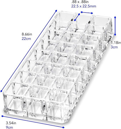 Acrylic Lipstick Makeup Organizers 24 Space Beauty Storage Refillable Cosmetic - Image 6