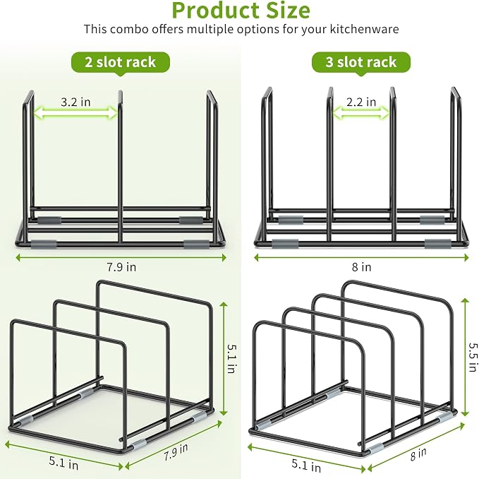 Pan and Pot Organizer Rack, Cutting Board Organizer - Image 2