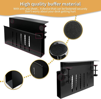 Desk Side Storage, Under Desk Storage, No Drill Steel Hanging Desk Organizer - Image 2