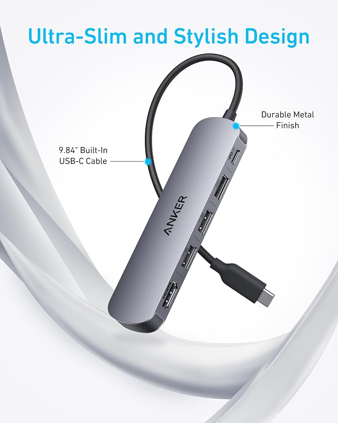 Anker USB C Hub 5-in-1 USB Hub for Laptops, 4K HDMI USB-C Multiport Adapter | - Image 8