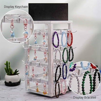 Wooden rotating Jewelry Display Stand - Image 5