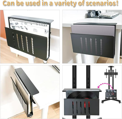 Desk Side Storage, Under Desk Storage, No Drill Steel Hanging Desk Organizer - Image 7
