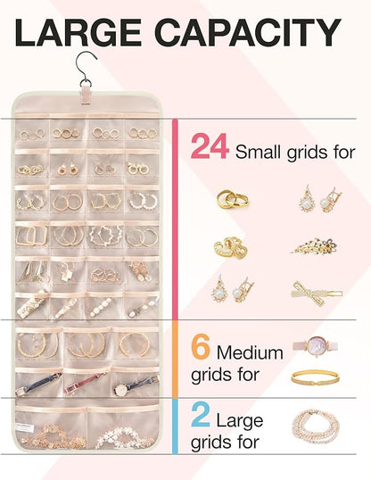 BAGSMART Hanging Jewelry Organizer Storage Roll - Image 3