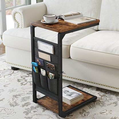 TV Trays for Eating on Couch Side Tables that Slide Under Dinner TV Tray Table - Image 8