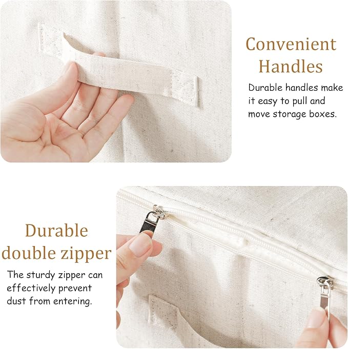 Underbed Storage Box with Lid, Foldable Clothes Organizers, Home Organising - Image 5