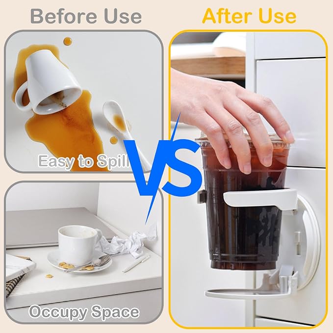2 Pack Collapsible Water Bottle Holder, Space Saving Wall Mounted Cup Holder - Image 7