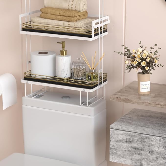 Oak Bathroom Toilet Tank Tray, for Perfume Makeup Candle Kitchen Counter Coffee - Image 3